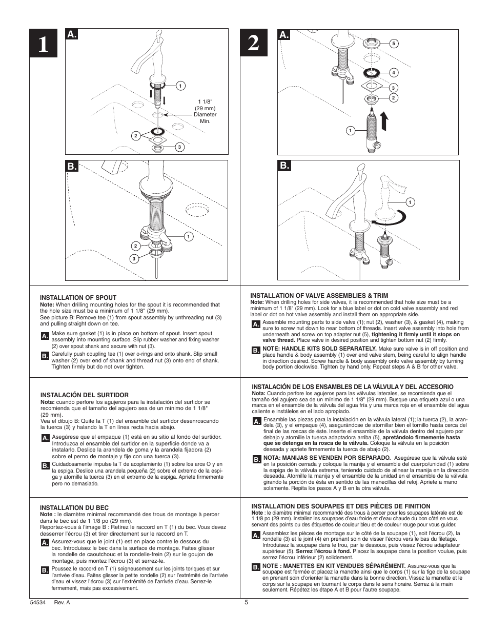A. b | Factory Direct Hardware Brizo 65390LF-LHP RSVP User Manual | Page 5 / 8