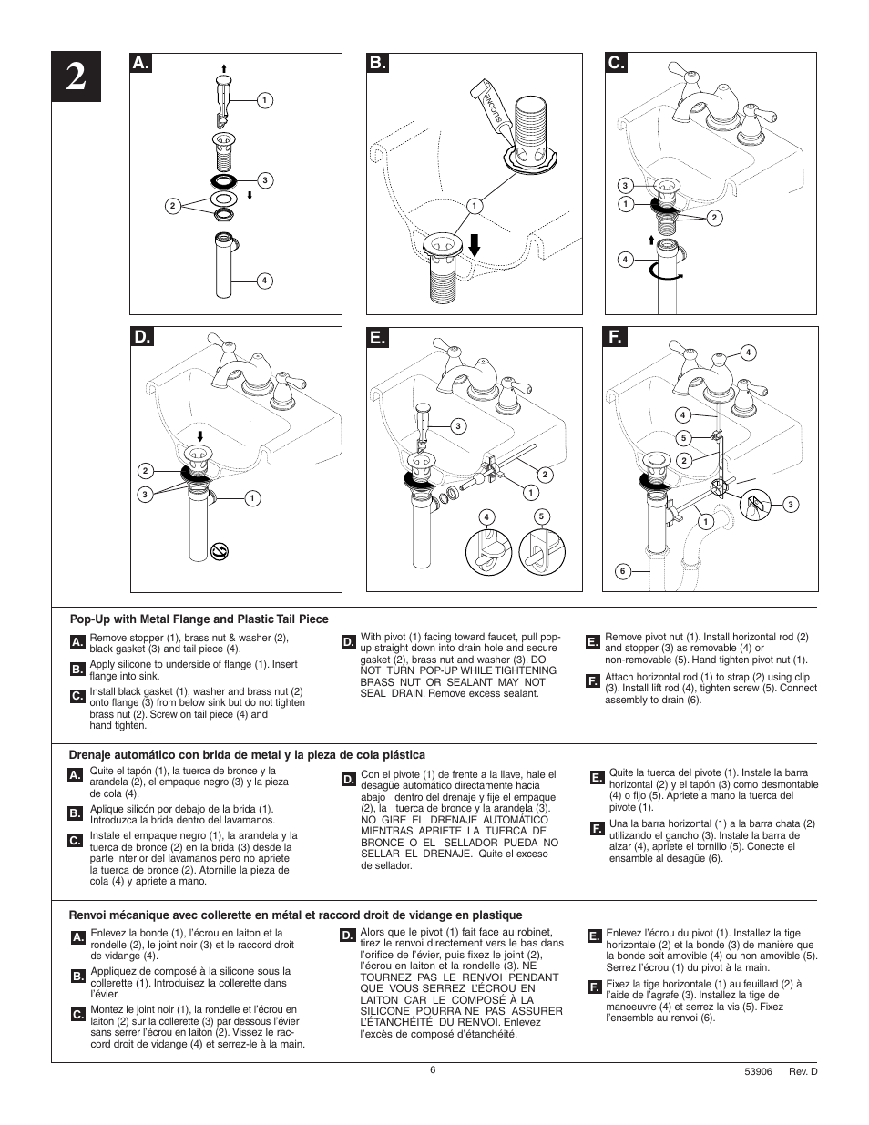 A. b. d. e, C. f | Factory Direct Hardware Delta 3578LF-278 User Manual | Page 6 / 8