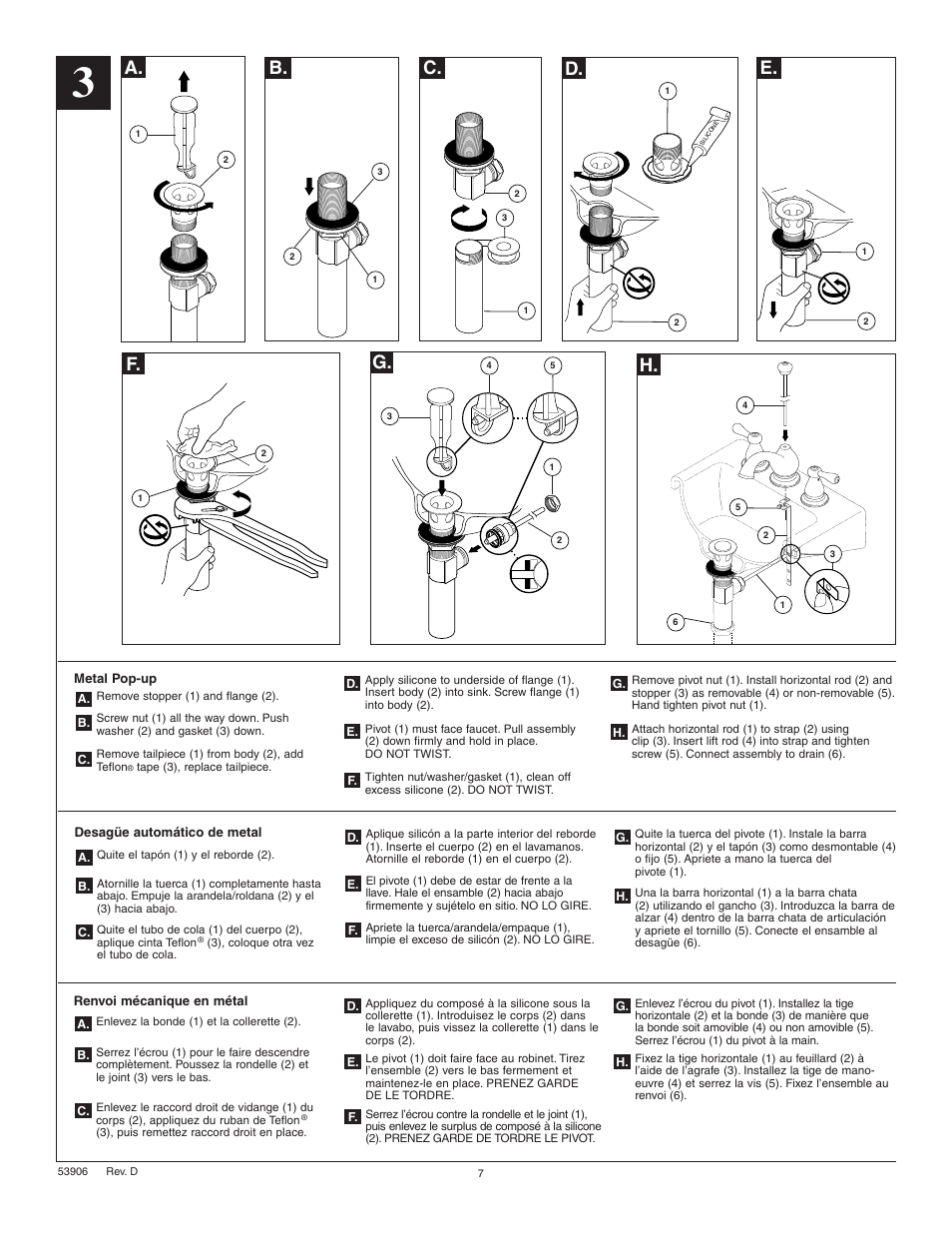 A. b. c. d. e. f | Factory Direct Hardware Delta 3578LF-278 User Manual | Page 7 / 8