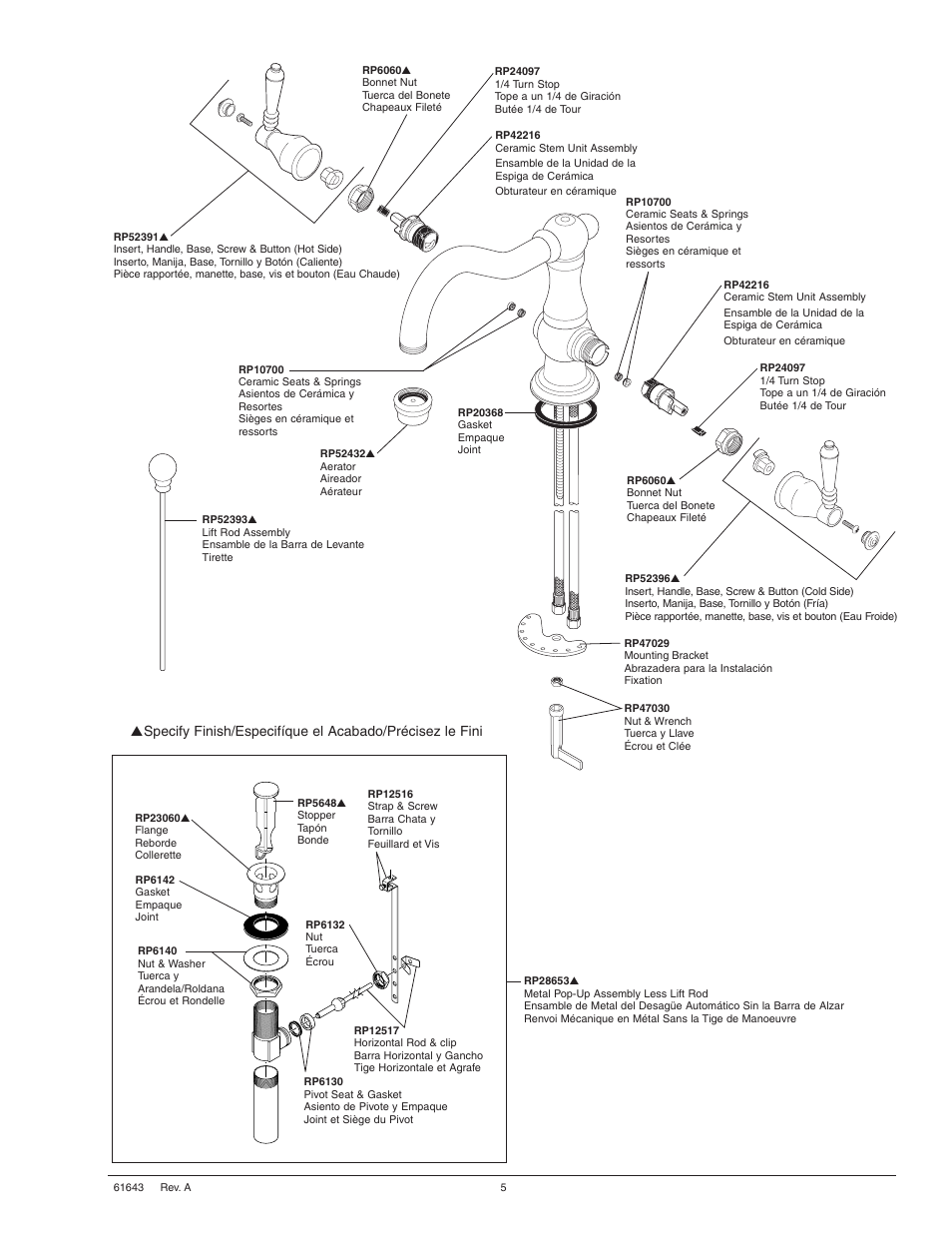 Factory Direct Hardware Brizo 65136LF User Manual | Page 5 / 6