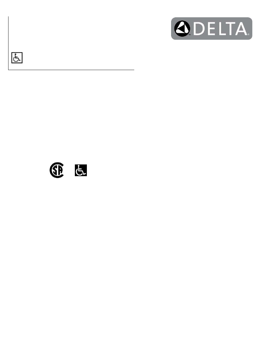 Factory Direct Hardware Delta 590T1120 User Manual | 2 pages