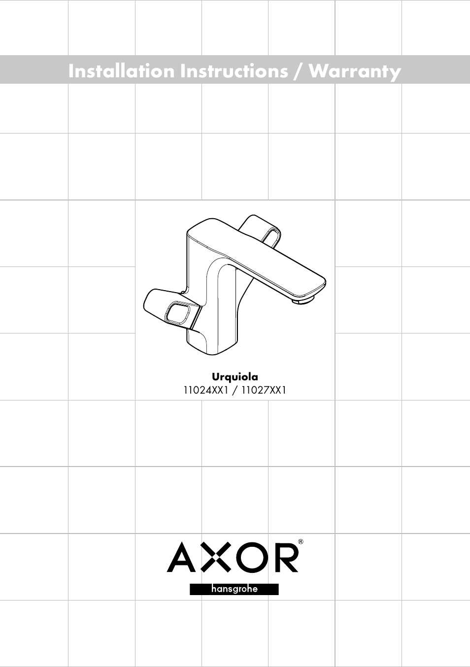 Factory Direct Hardware Hansgrohe 11024 User Manual | 16 pages