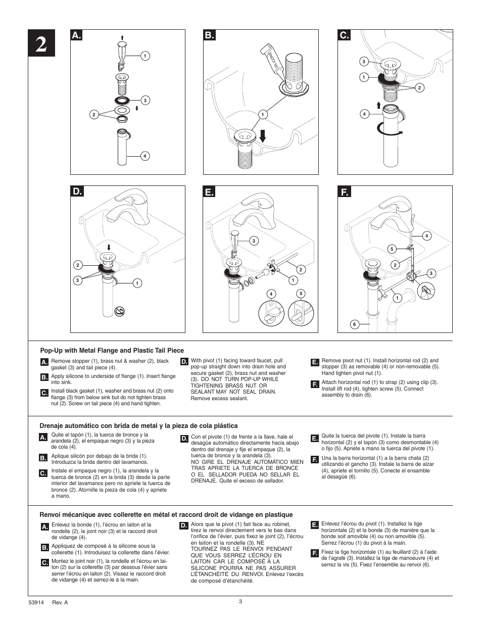 A. b. d. e, C. f | Factory Direct Hardware Delta 583LF-WF User Manual | Page 3 / 6