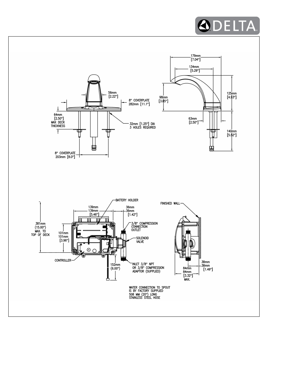 Factory Direct Hardware Delta 592-PLGHDF User Manual | Page 2 / 2