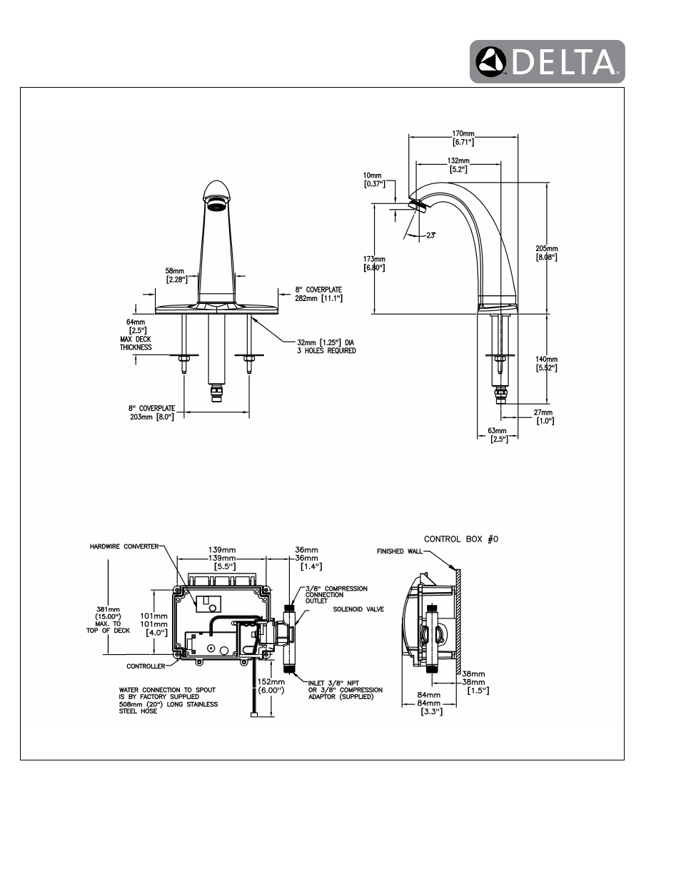 Factory Direct Hardware Delta 590TP0860 User Manual | Page 2 / 2