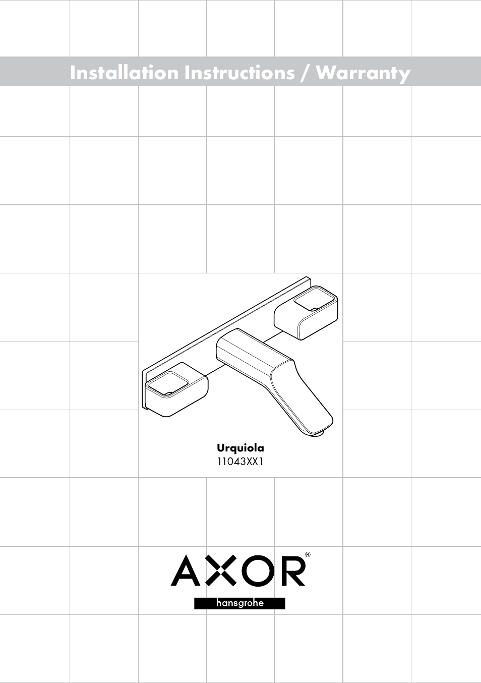 Factory Direct Hardware Hansgrohe 11043 User Manual | 16 pages