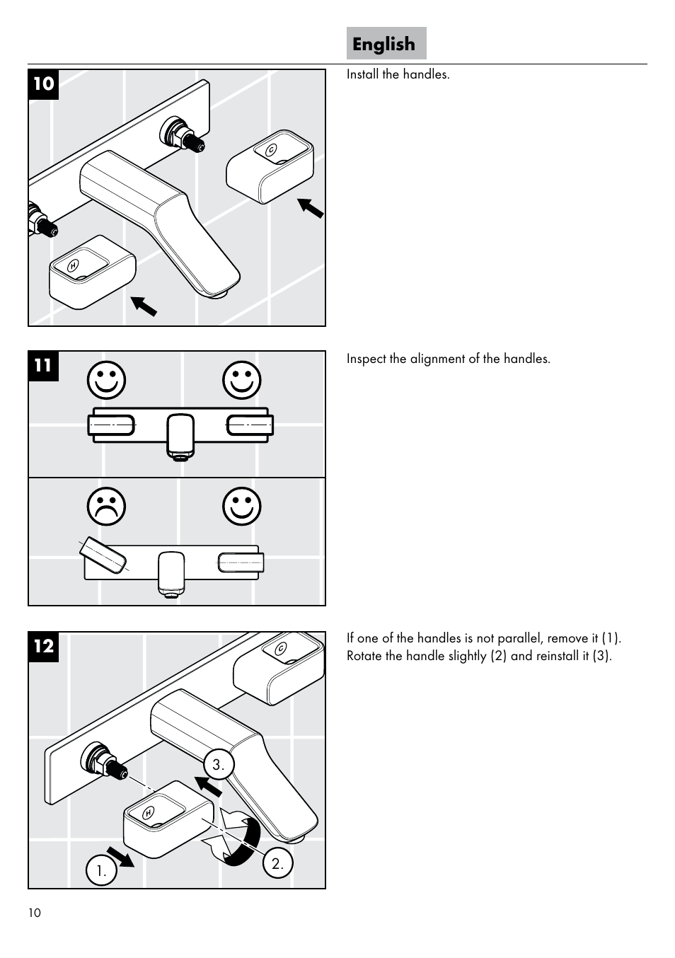 English | Factory Direct Hardware Hansgrohe 11043 User Manual | Page 10 / 16