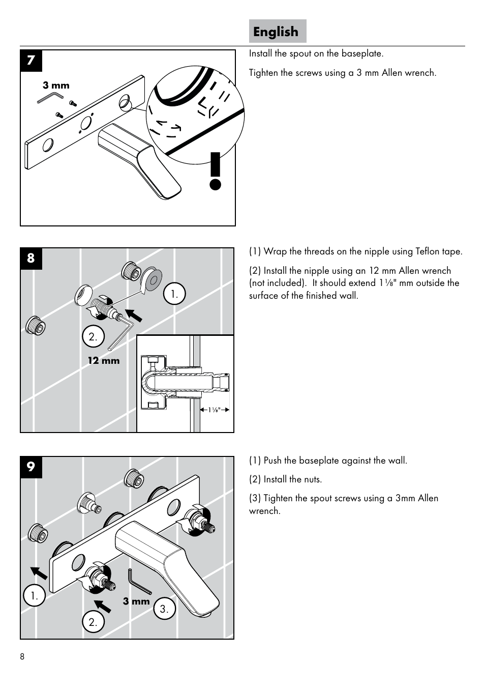 Factory Direct Hardware Hansgrohe 11043 User Manual | Page 8 / 16