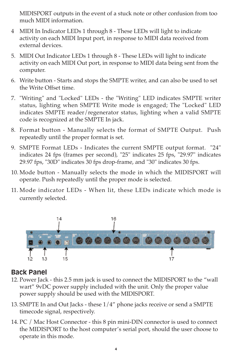 M-AUDIO MIDISPORT 8x8/s User Manual | Page 4 / 52