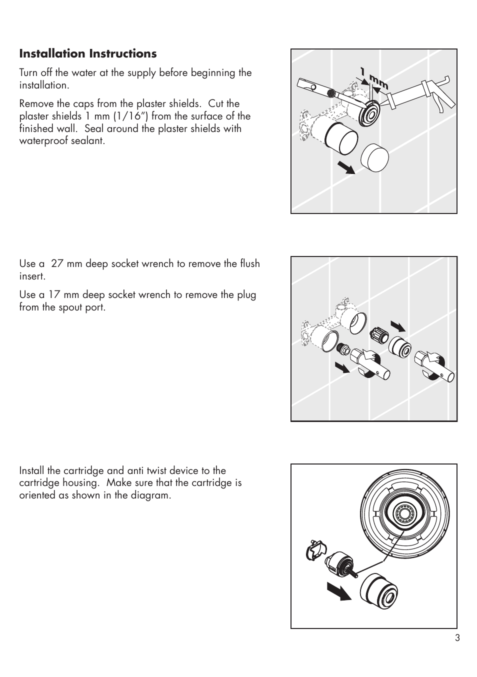 Factory Direct Hardware Hansgrohe 39115 User Manual | Page 3 / 12