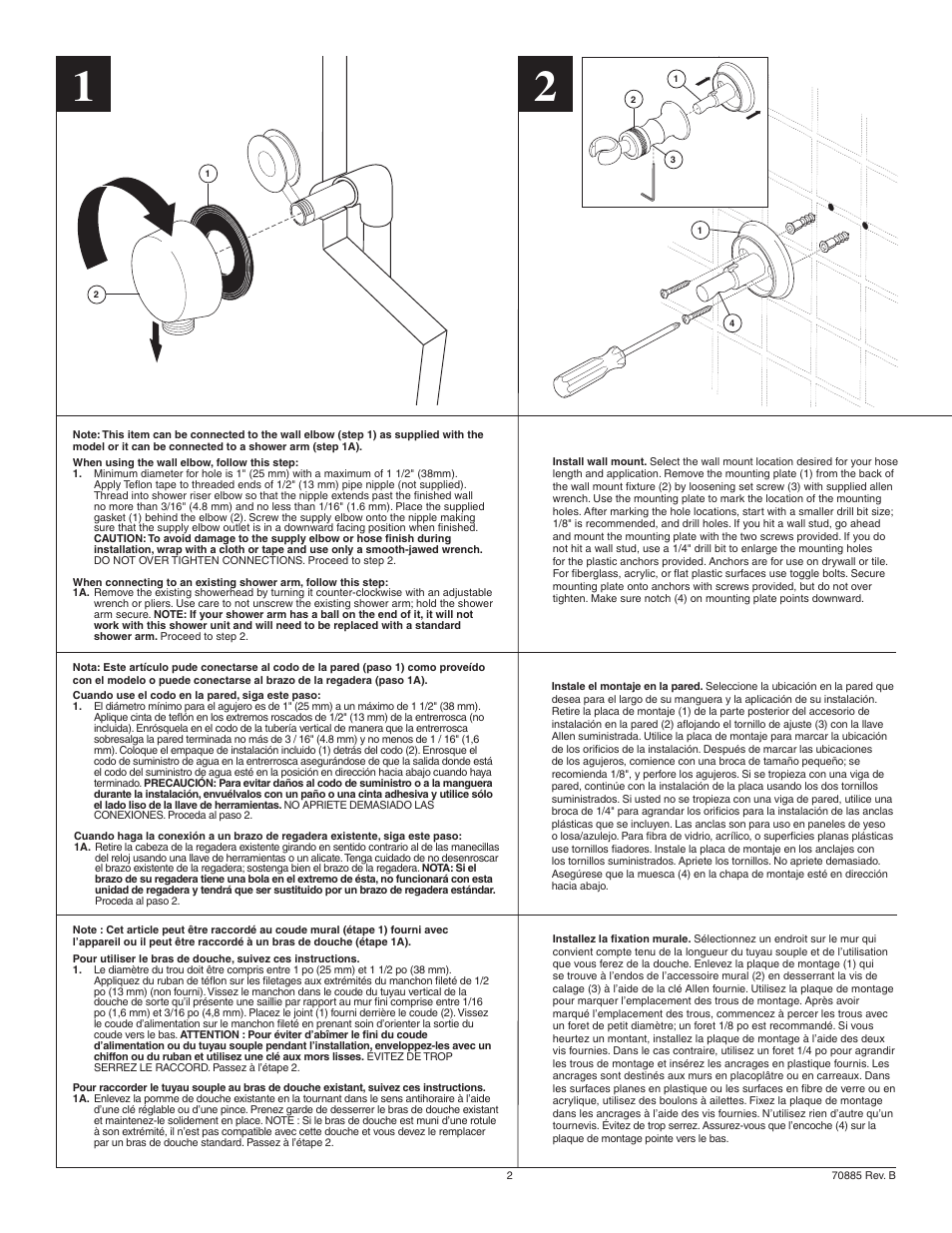 Factory Direct Hardware Brizo 85885 Charlotte User Manual | Page 2 / 4