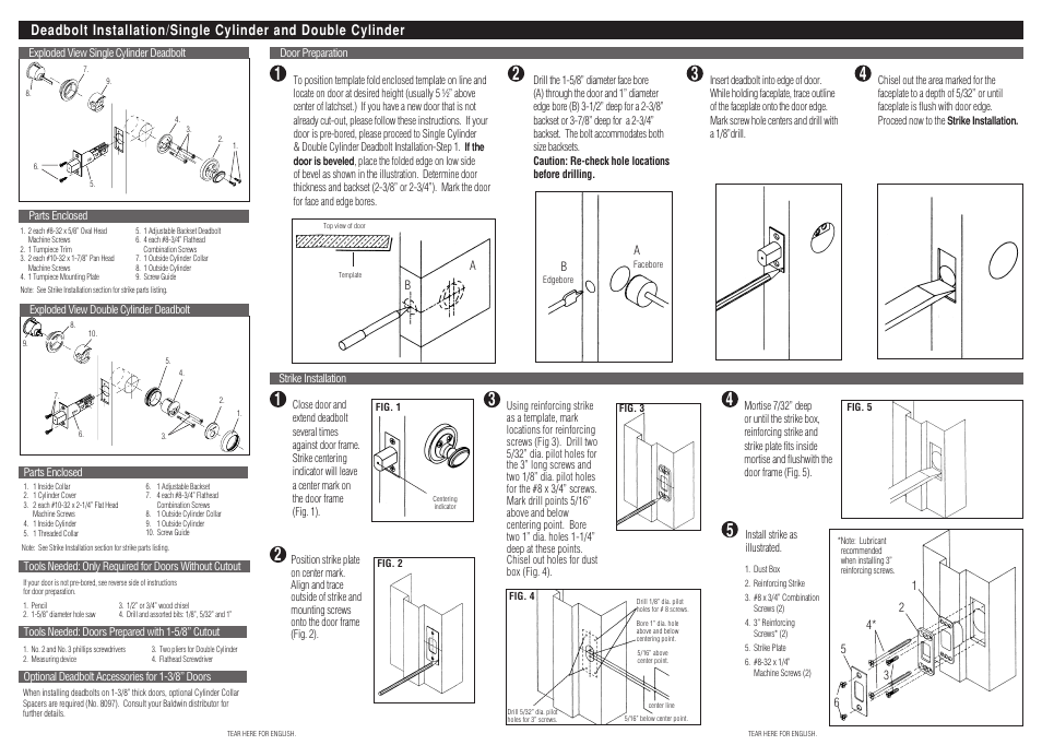 Factory Direct Hardware Baldwin 8031 User Manual | 2 pages