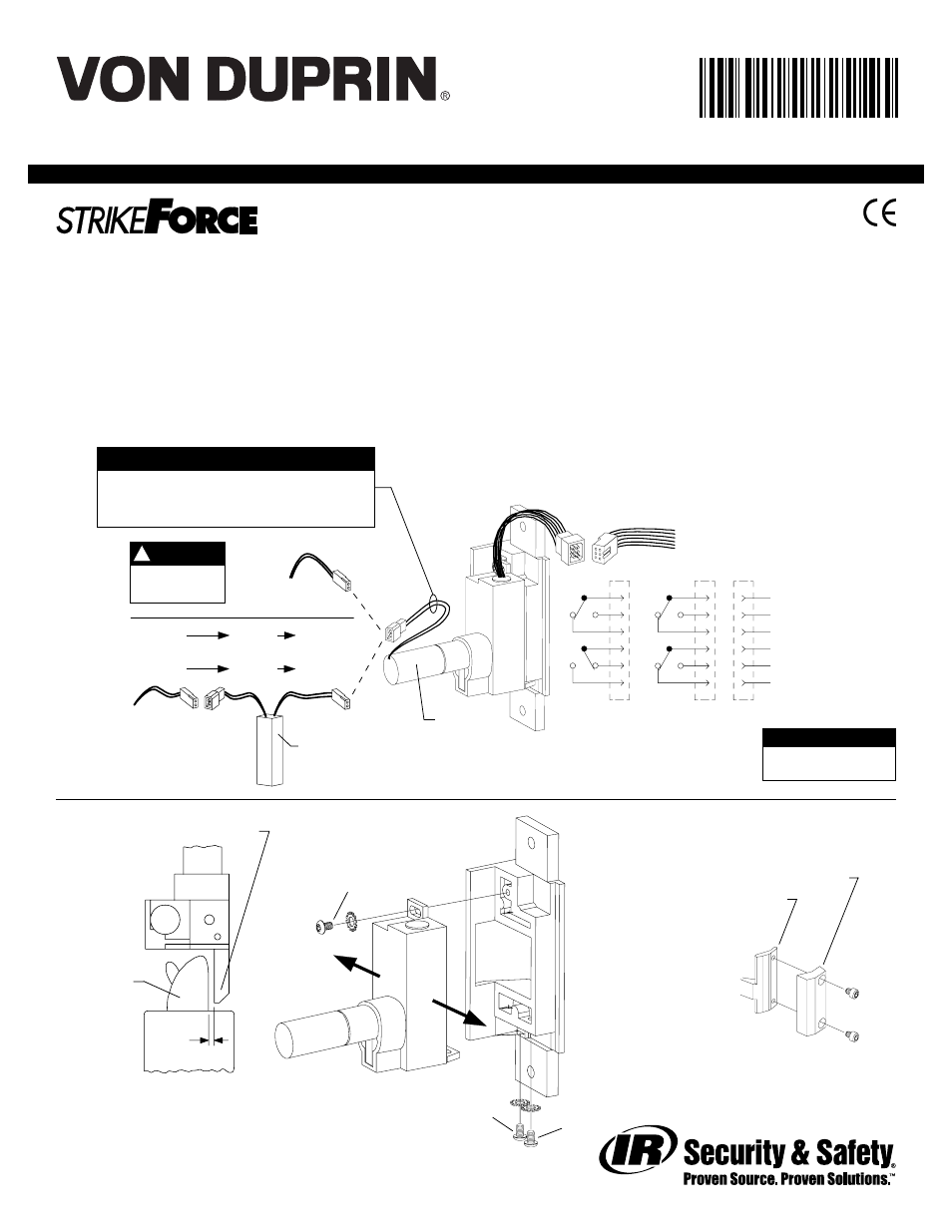 Factory Direct Hardware Von Duprin 6212 User Manual | 2 pages