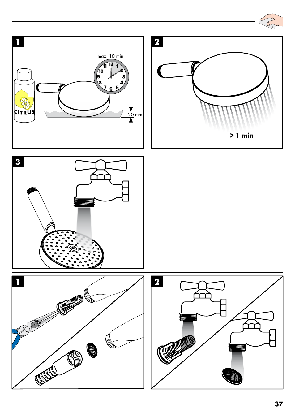 Factory Direct Hardware Hansgrohe 28632 Unica S User Manual | Page 37 / 40