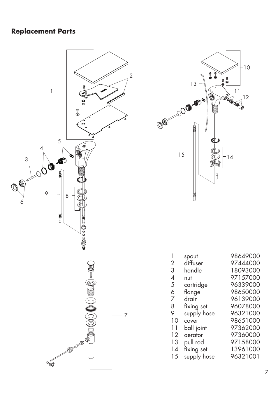 Factory Direct Hardware Hansgrohe 18010001 User Manual | Page 7 / 12