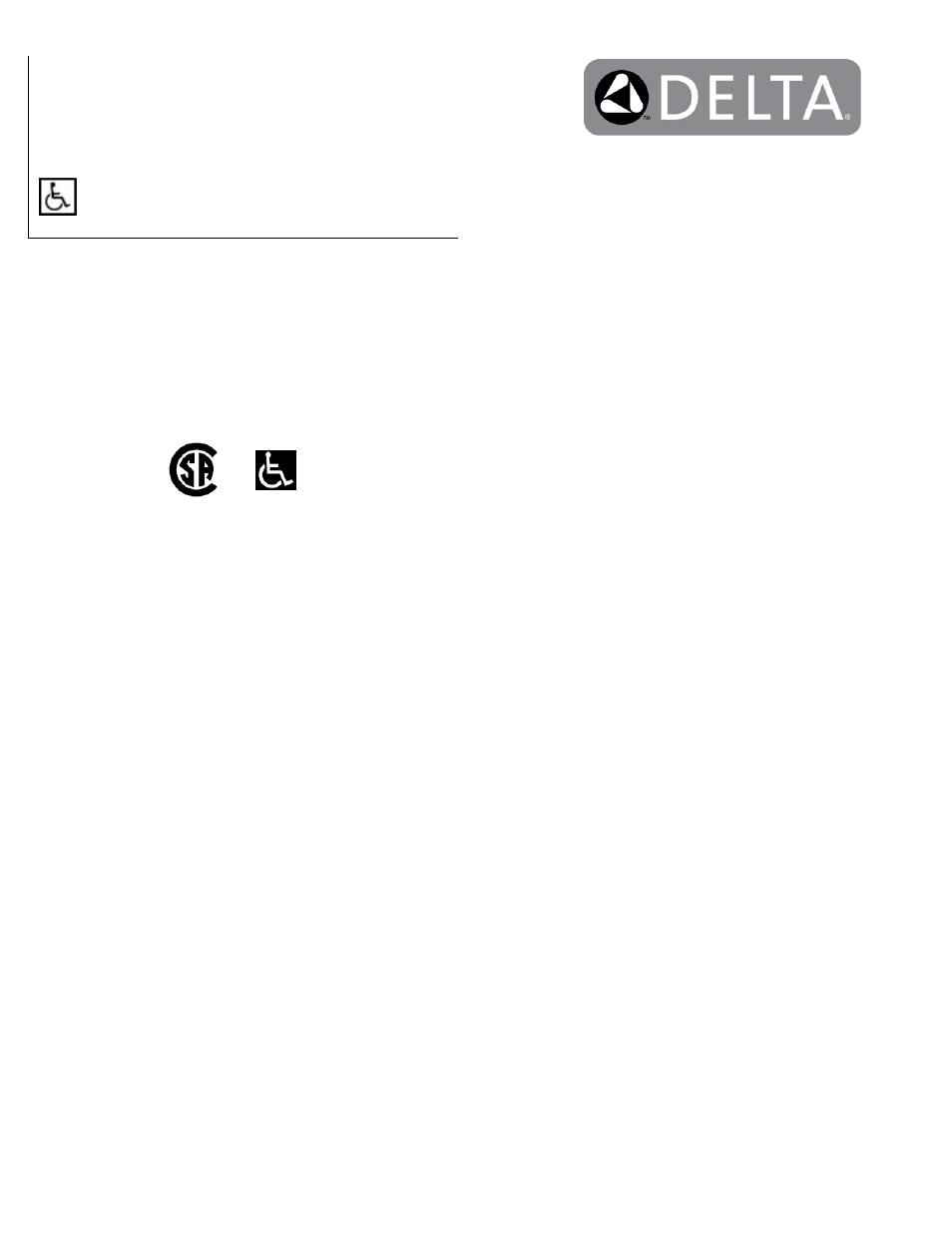 Factory Direct Hardware Delta 590-PLGHDF User Manual | 2 pages