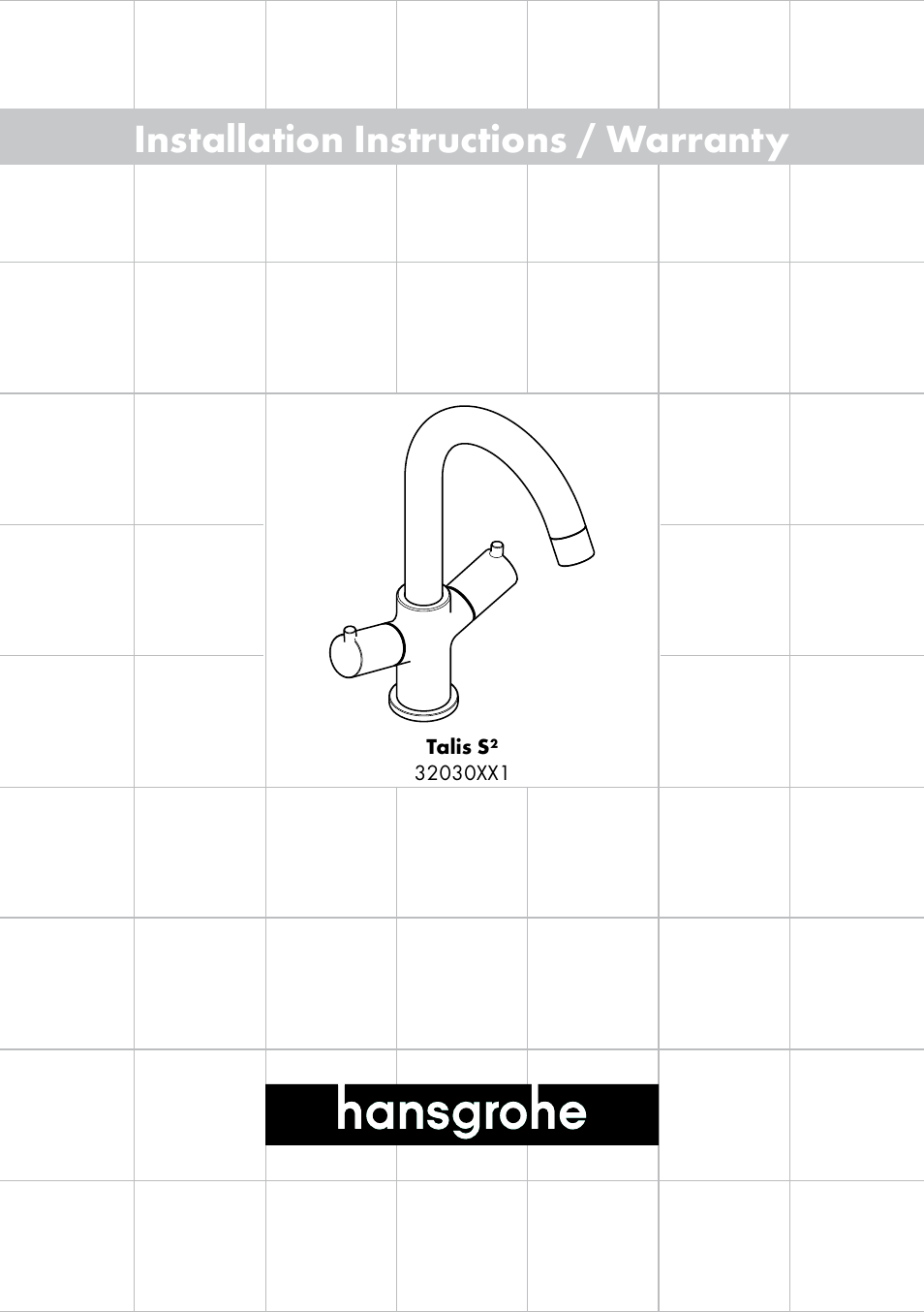 Factory Direct Hardware Hansgrohe 32030 User Manual | 16 pages