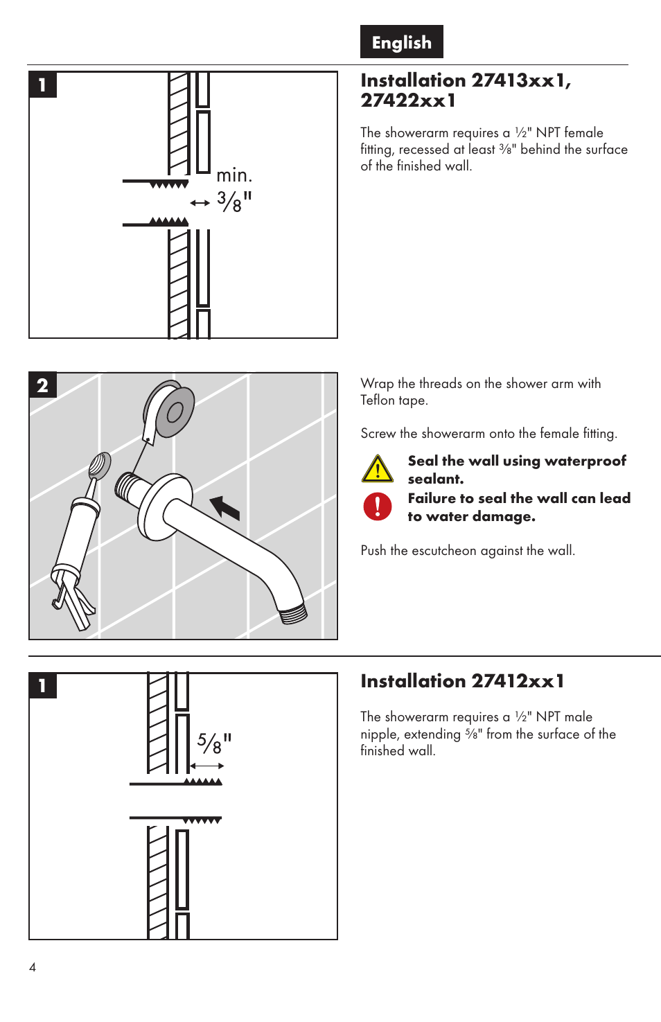 Factory Direct Hardware Hansgrohe 27422 Raindance User Manual | Page 4 / 16