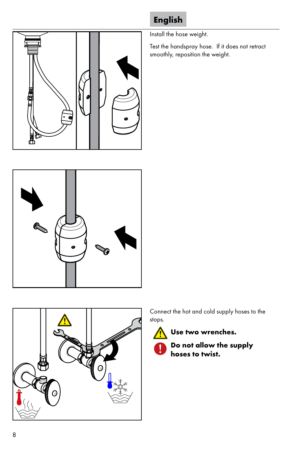 English | Factory Direct Hardware Hansgrohe 04310 Talis S User Manual | Page 8 / 16