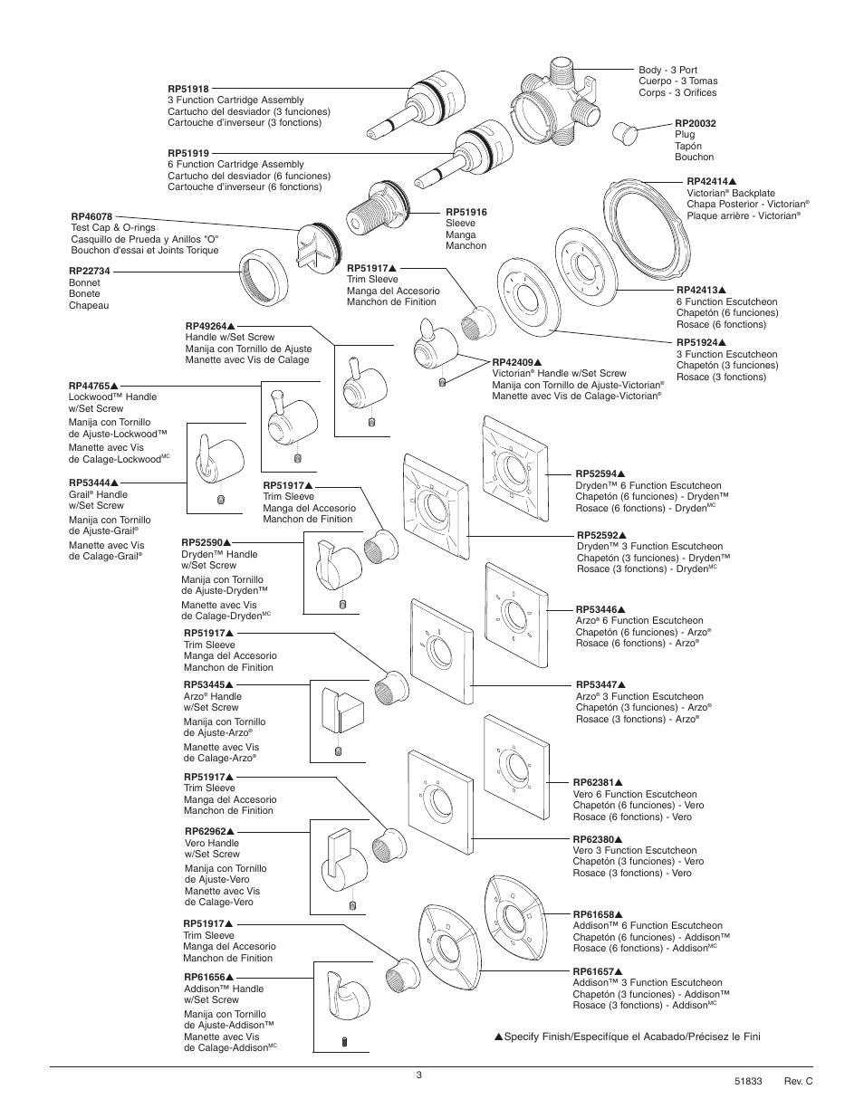 Factory Direct Hardware Delta T11985 Grail  User Manual | Page 3 / 4