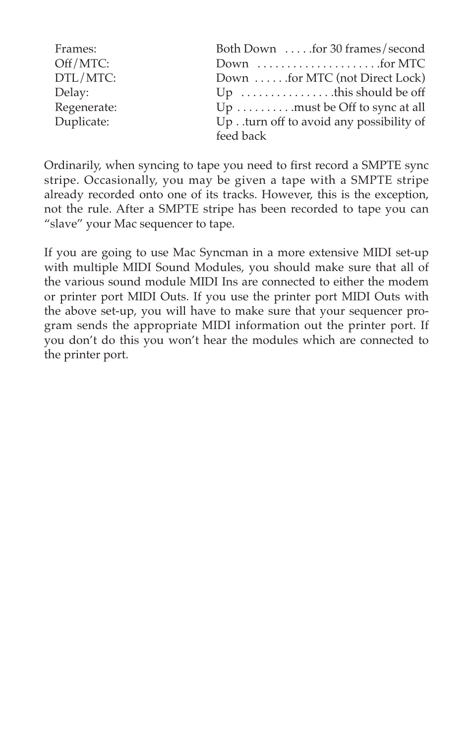 M-AUDIO Mac Syncman User Manual | Page 13 / 24