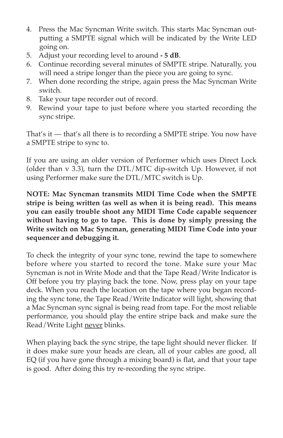 M-AUDIO Mac Syncman User Manual | Page 15 / 24