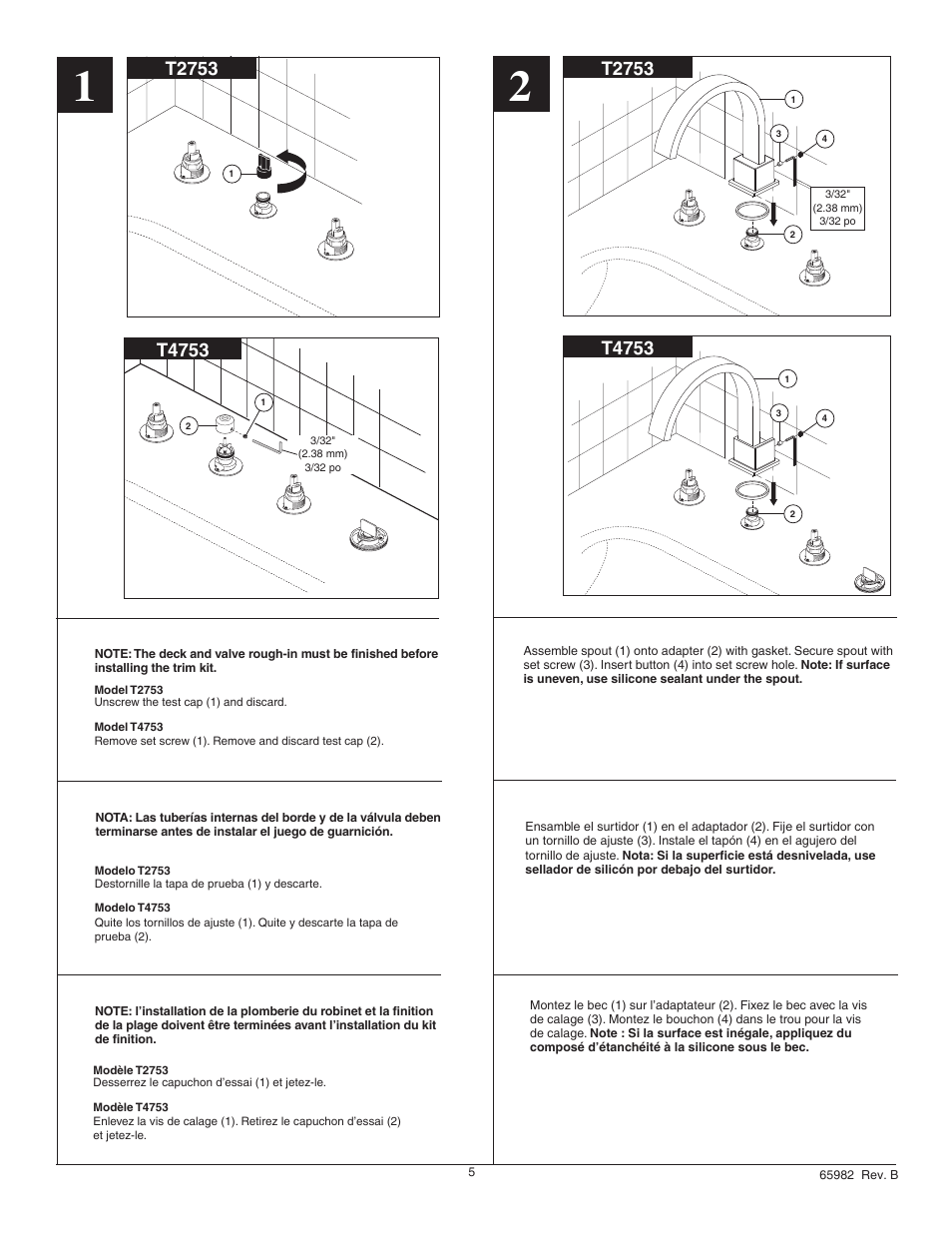 T2753, T4753 | Factory Direct Hardware Delta T4753 Vero User Manual | Page 5 / 8