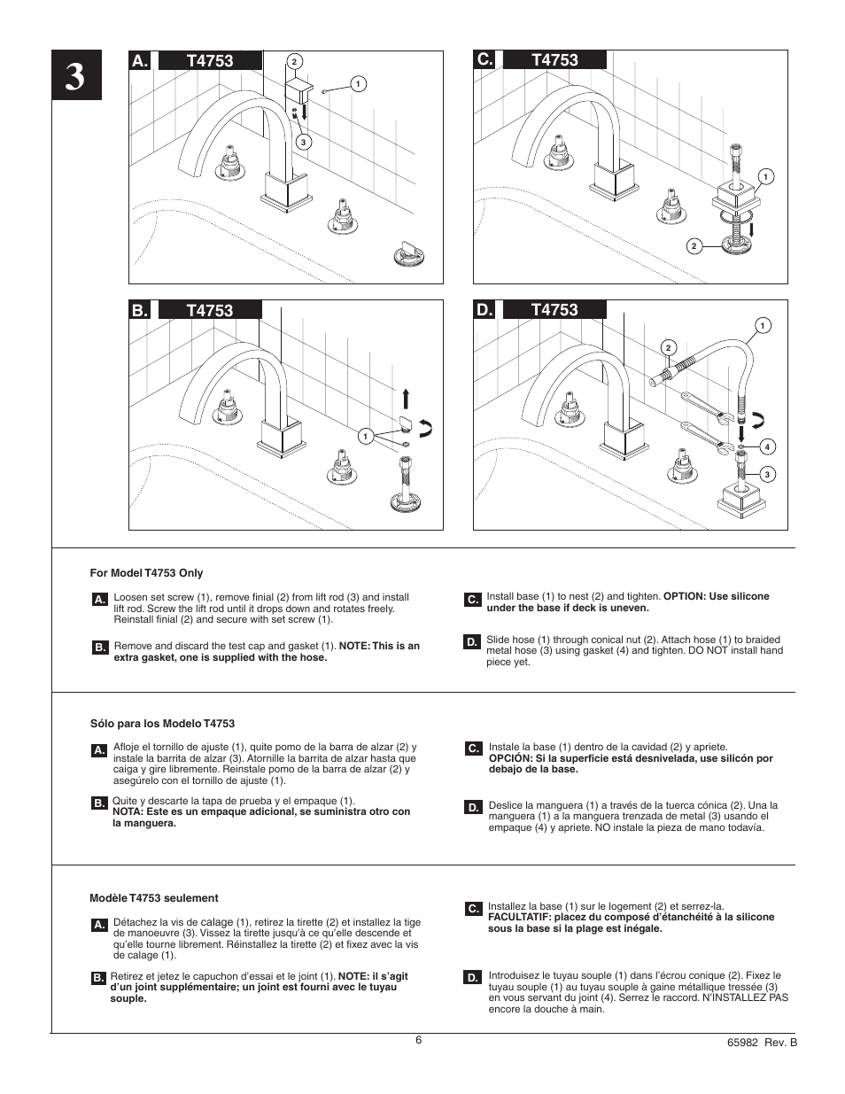 T4753 c, T4753 d | Factory Direct Hardware Delta T4753 Vero User Manual | Page 6 / 8