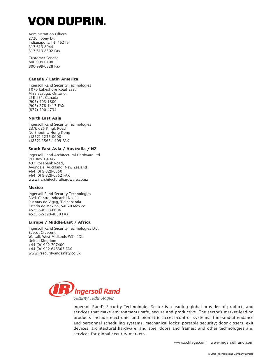 Factory Direct Hardware Von Duprin XP99EO3 User Manual | Page 2 / 6