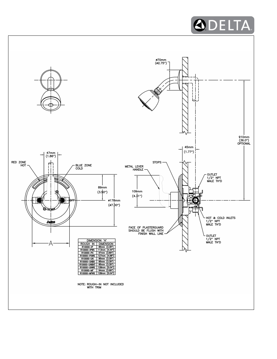 Factory Direct Hardware Delta T13291-SLHD User Manual | Page 2 / 2