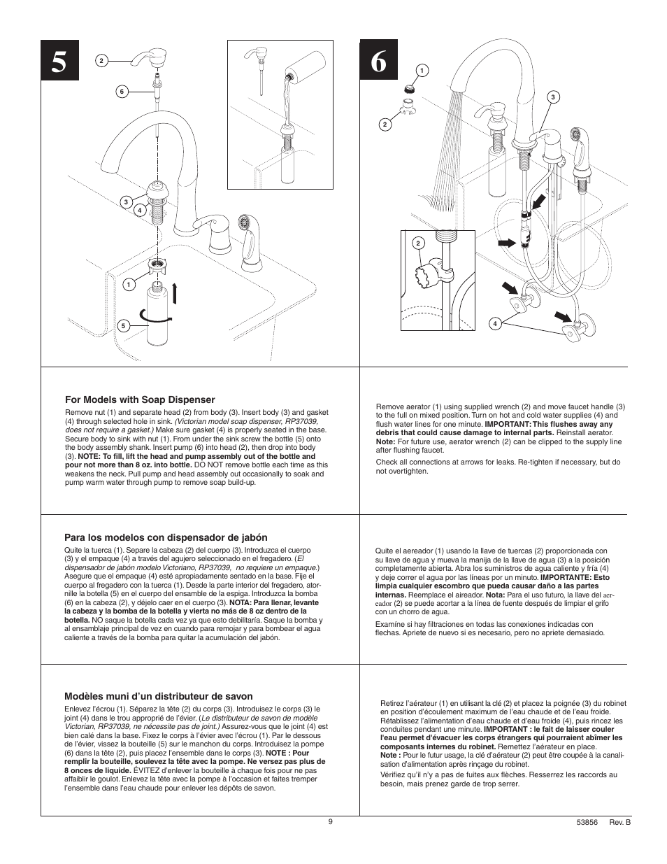 Factory Direct Hardware Delta RP50781 Pilar User Manual | Page 9 / 12
