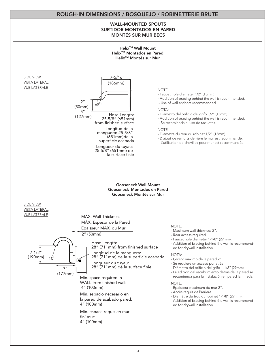 Factory Direct Hardware Toto TEL3LW10#CP User Manual | Page 31 / 36