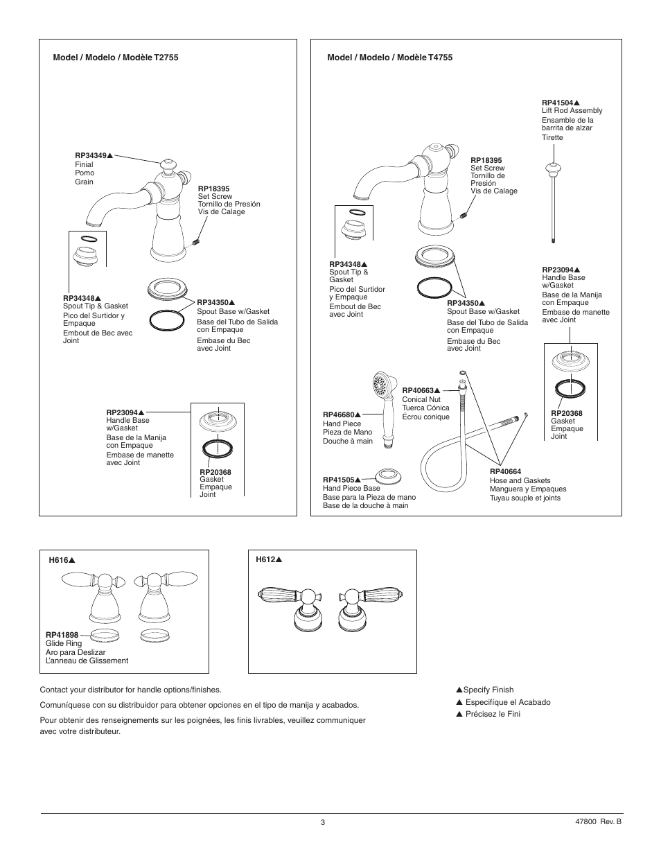 Factory Direct Hardware Delta T4755-LHP Victorian User Manual | Page 3 / 8