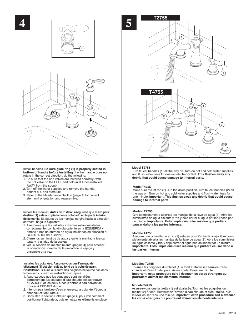 T4755, T2755 | Factory Direct Hardware Delta T4755-LHP Victorian User Manual | Page 7 / 8