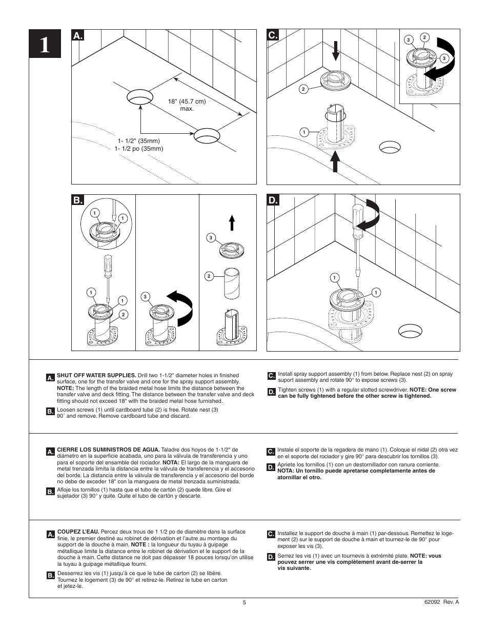 A. b. d | Factory Direct Hardware Delta RP14979 Roman User Manual | Page 5 / 8