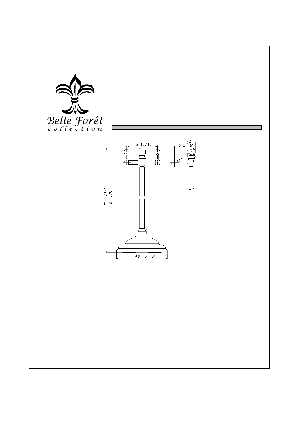 Npph | Factory Direct Hardware Belle Foret NPPH Pedestal Paper User Manual | Page 2 / 2