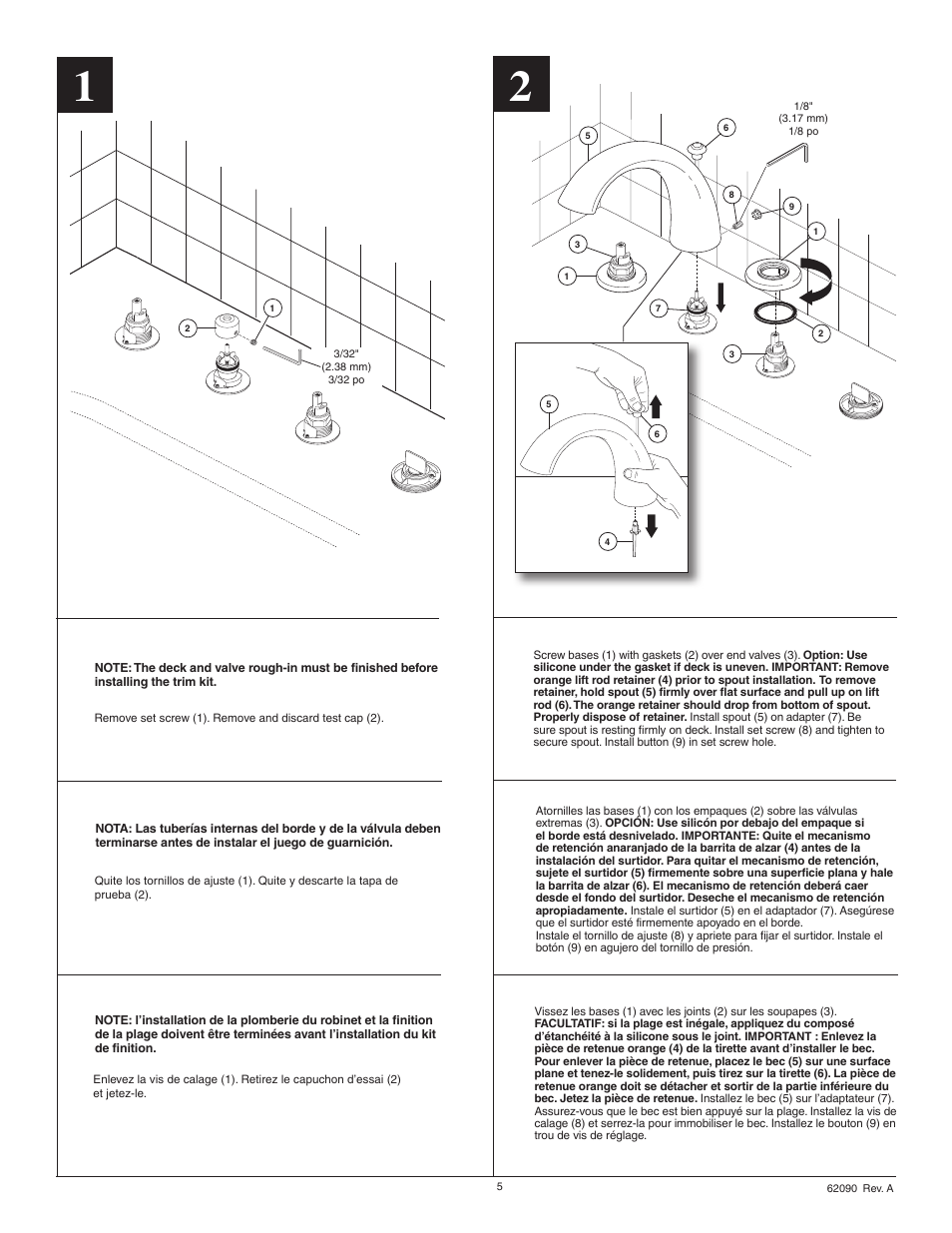 Factory Direct Hardware Delta T4705 Classic User Manual | Page 5 / 8