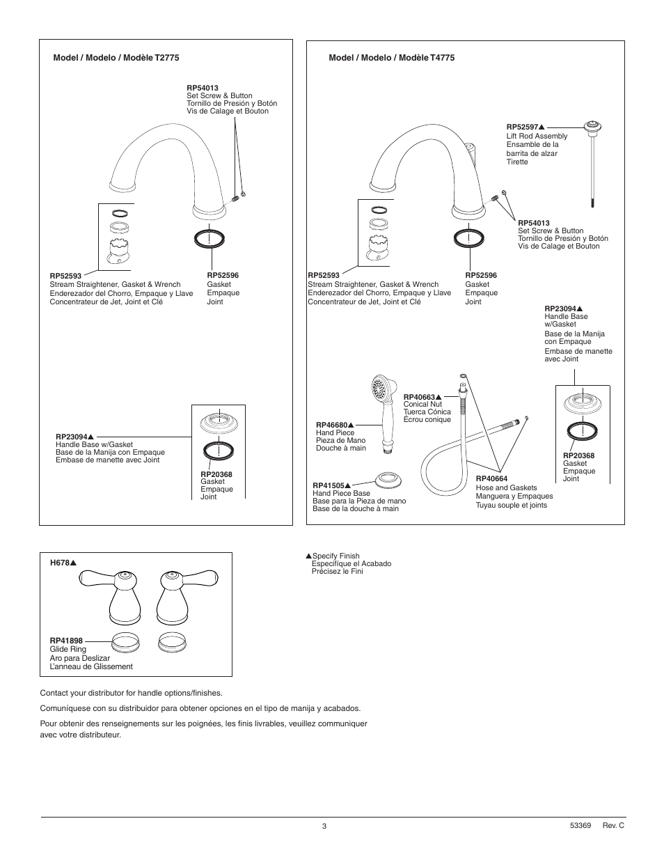 Factory Direct Hardware Delta T4775 Leland User Manual | Page 3 / 8
