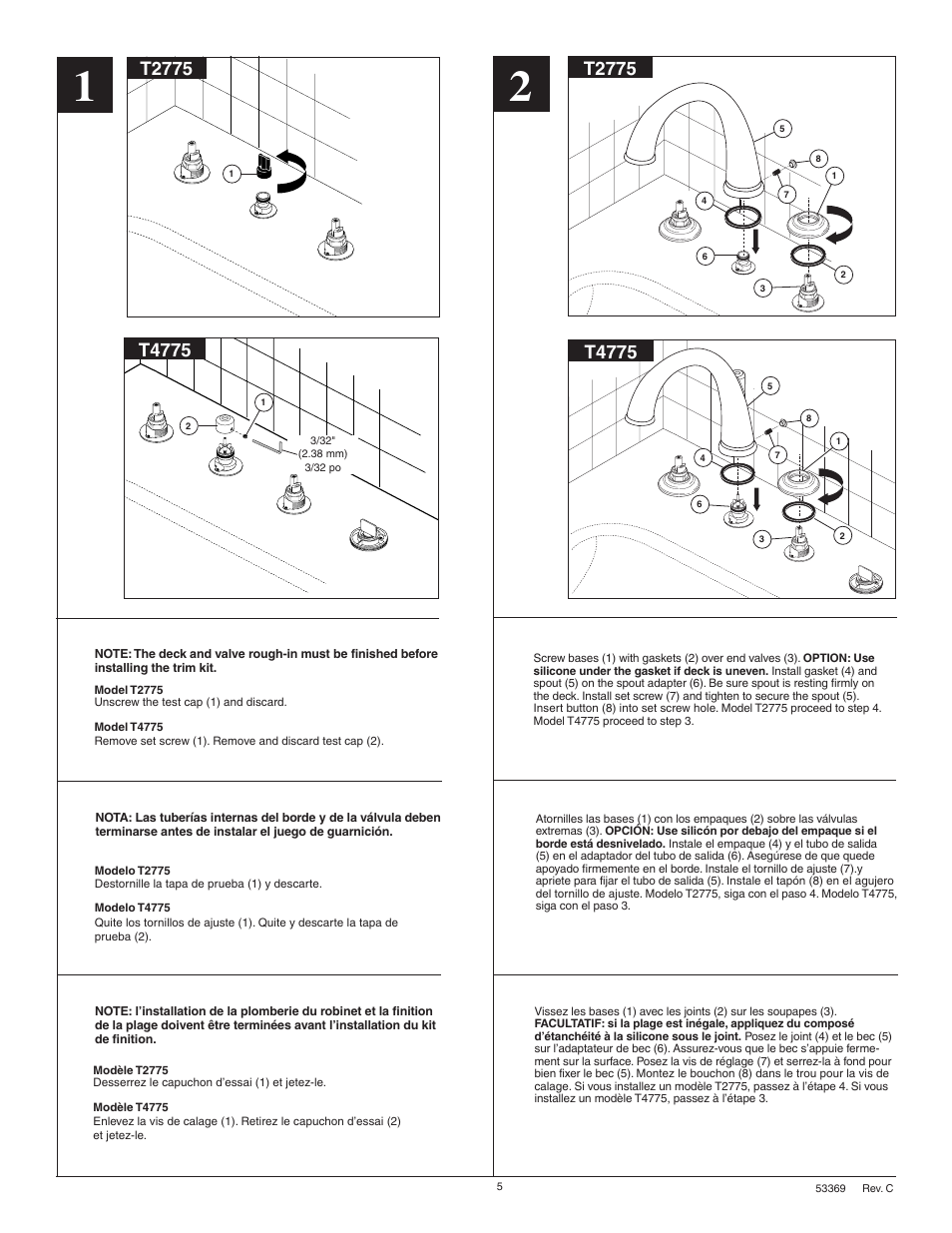 T4775, T2775 | Factory Direct Hardware Delta T4775 Leland User Manual | Page 5 / 8