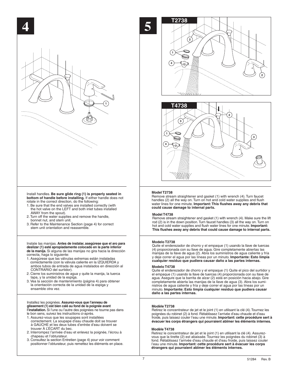 T4738, T2738 | Factory Direct Hardware Delta T4738 Lahara User Manual | Page 7 / 8