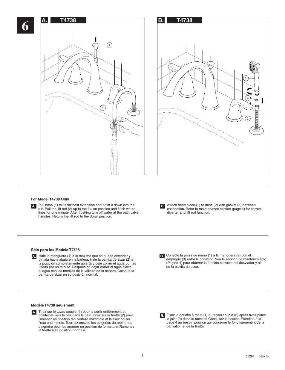 T4738, A. b | Factory Direct Hardware Delta T4738 Lahara User Manual | Page 8 / 8