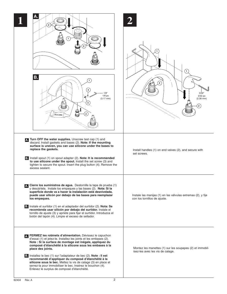 A. b | Factory Direct Hardware Delta T2705 Classic User Manual | Page 2 / 4