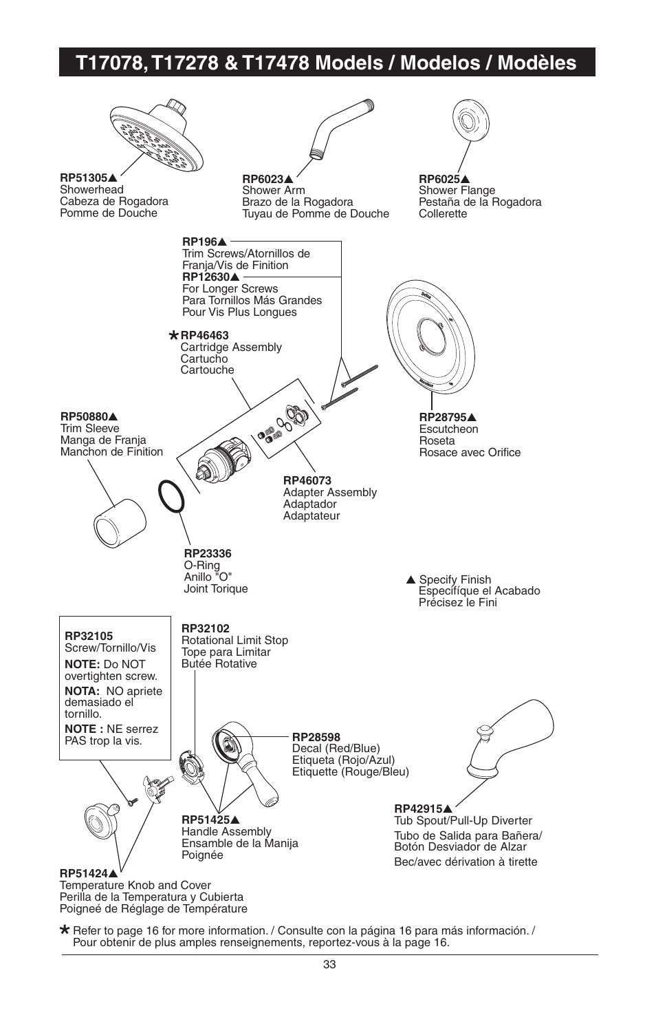 Factory Direct Hardware Delta T17285 Grail User Manual | Page 67 / 78