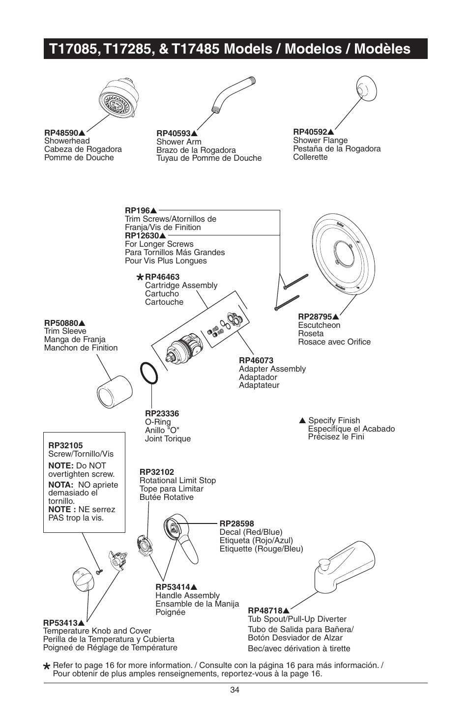 Factory Direct Hardware Delta T17285 Grail User Manual | Page 68 / 78