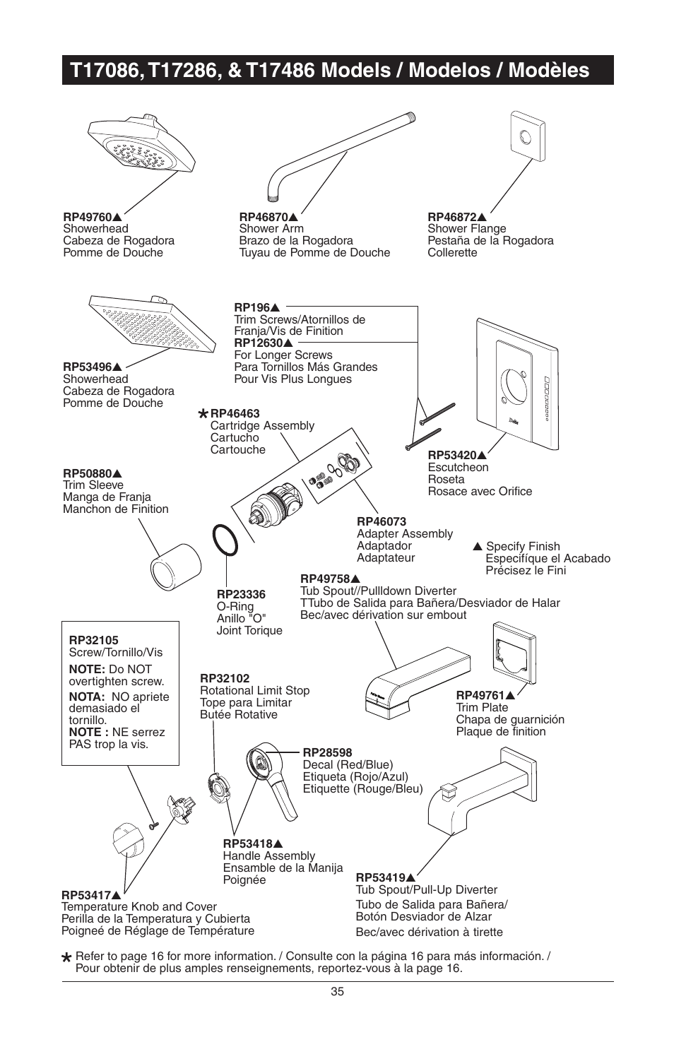 Factory Direct Hardware Delta T17285 Grail User Manual | Page 69 / 78