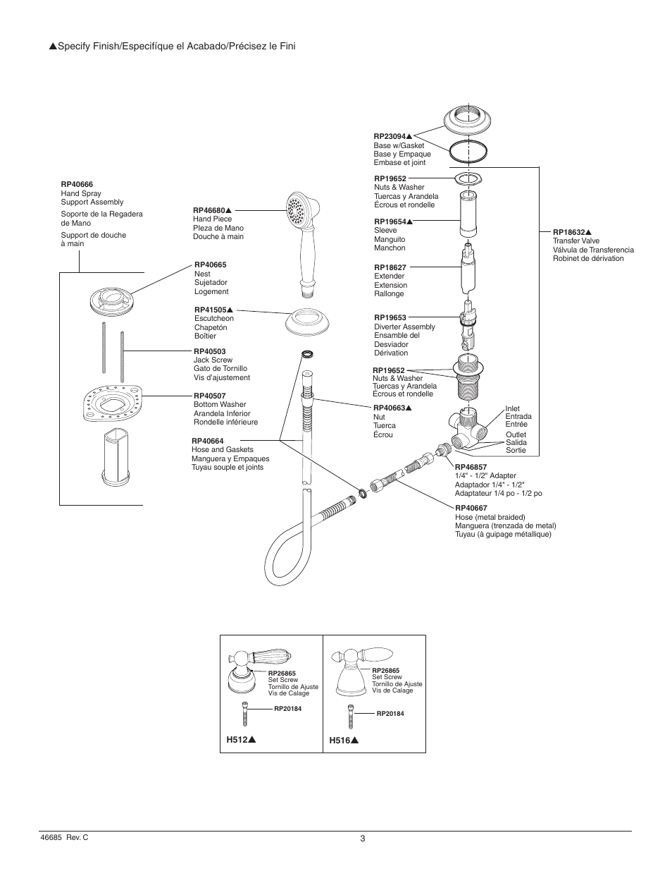 Factory Direct Hardware Delta RP33791LHP Victorian User Manual | Page 3 / 8