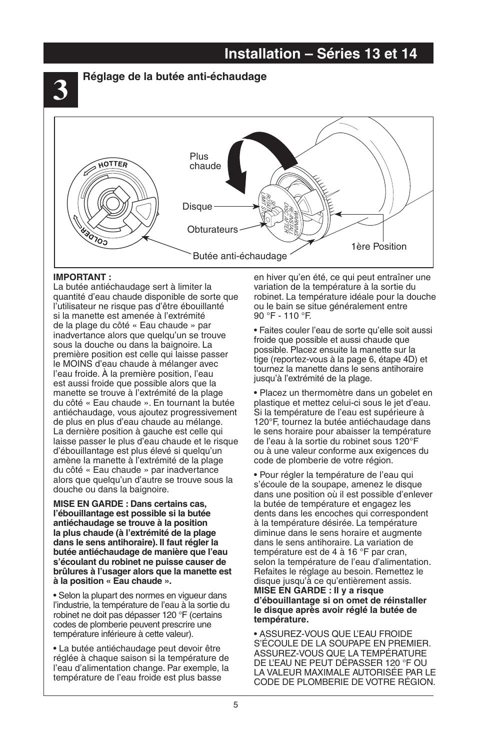 Installation – séries 13 et 14 | Factory Direct Hardware Delta T17451 Dryden User Manual | Page 39 / 78