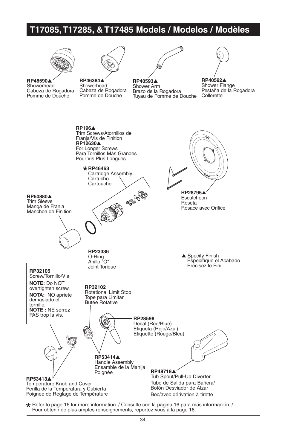 Factory Direct Hardware Delta T17451 Dryden User Manual | Page 68 / 78