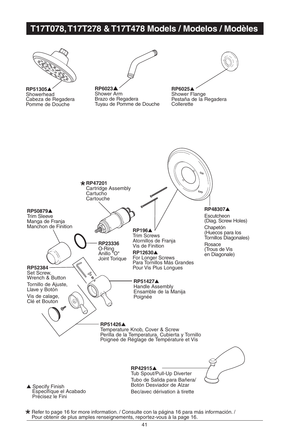 Factory Direct Hardware Delta T17451 Dryden User Manual | Page 75 / 78