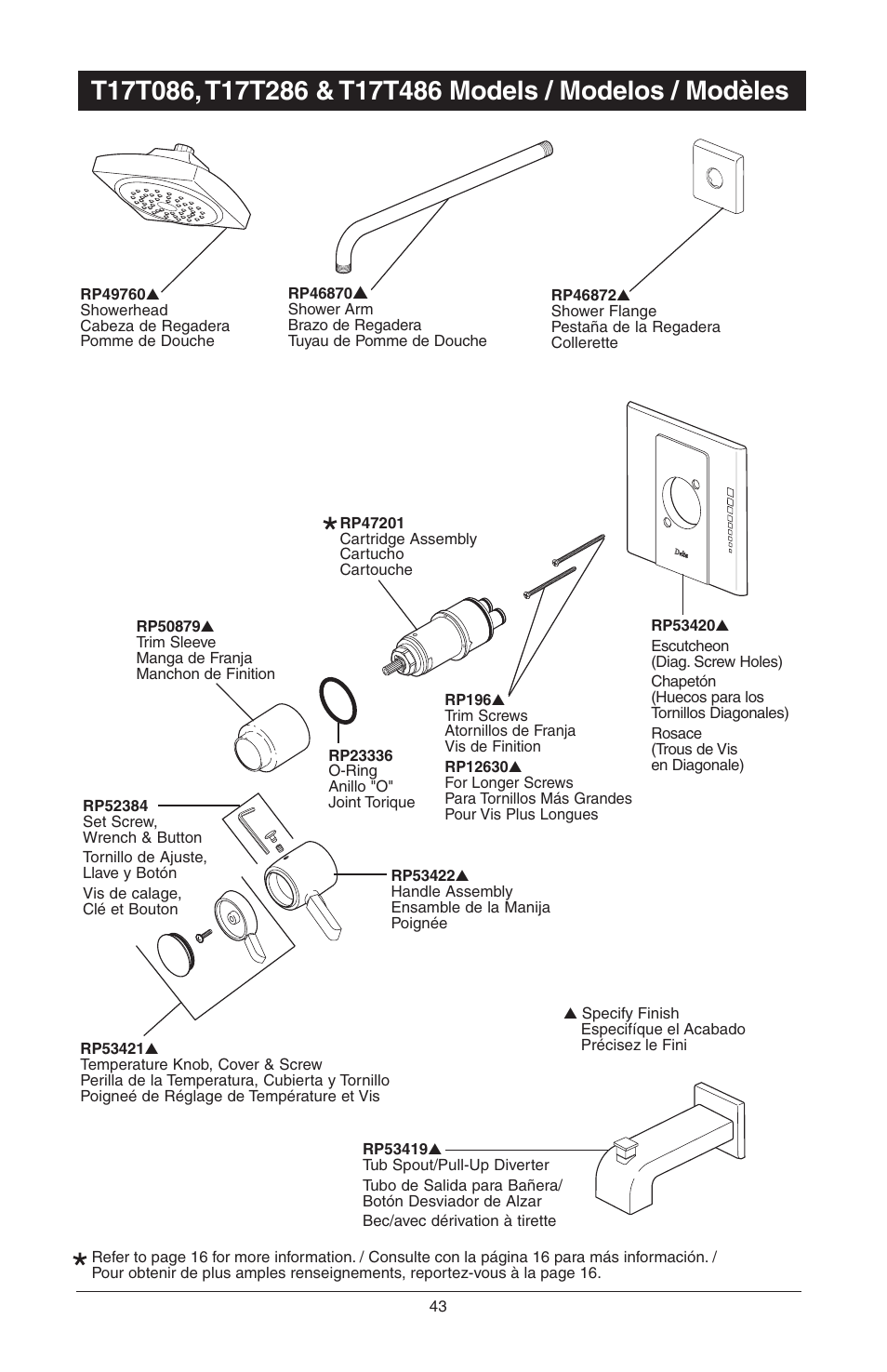 Factory Direct Hardware Delta T17451 Dryden User Manual | Page 77 / 78